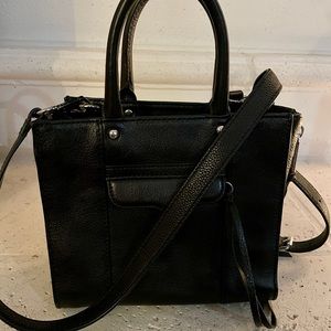 Rebecca Minkoff Black Megan Mini Tote Crossbody